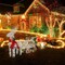 Holiday LED Brown Reindeer with Sleigh, Warm White Twinkling Christmas Lights